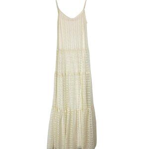 Anthropologie SZ 8 Corey Lynn Calter Devora Tiered Maxi Dress Lace Pearl USA NWT